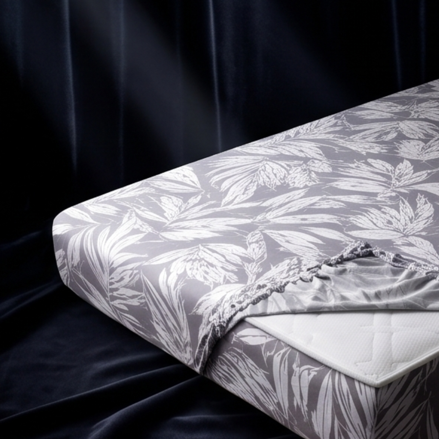 Parish Handlooms Cotton Double Fitted (Elastic) 210 TC Floral 1 Summer Bedsheet with 2 Pillow Covers