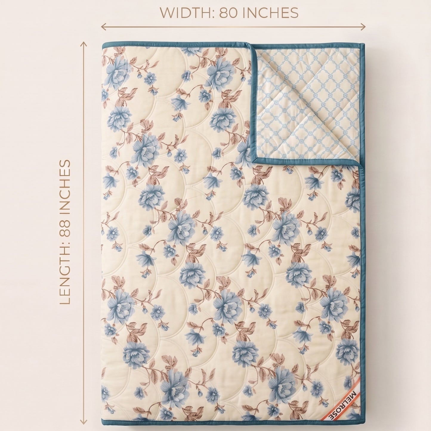 Parish Handlooms Floral Double Comforter for Mild Winter