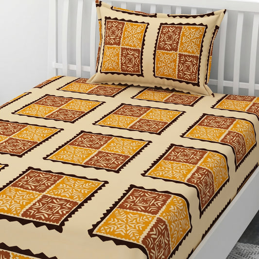 Parish Handlooms Cotton Single Flat 200 TC Printed 1 Summer Bedsheet