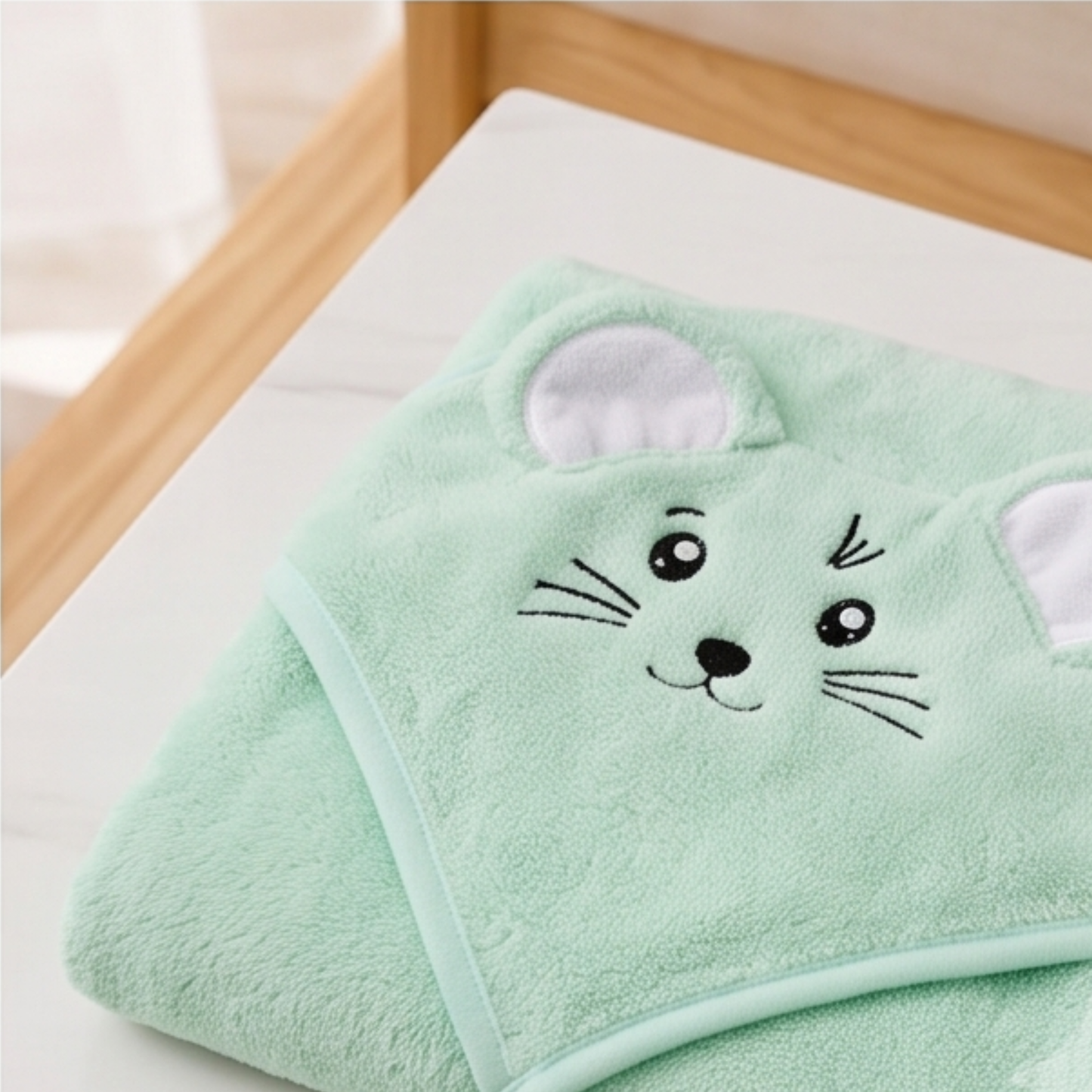 Ultra Soft Kids Hooded Towel Poncho (18–36 Months) | Quick Dry Bath & Beach Wear