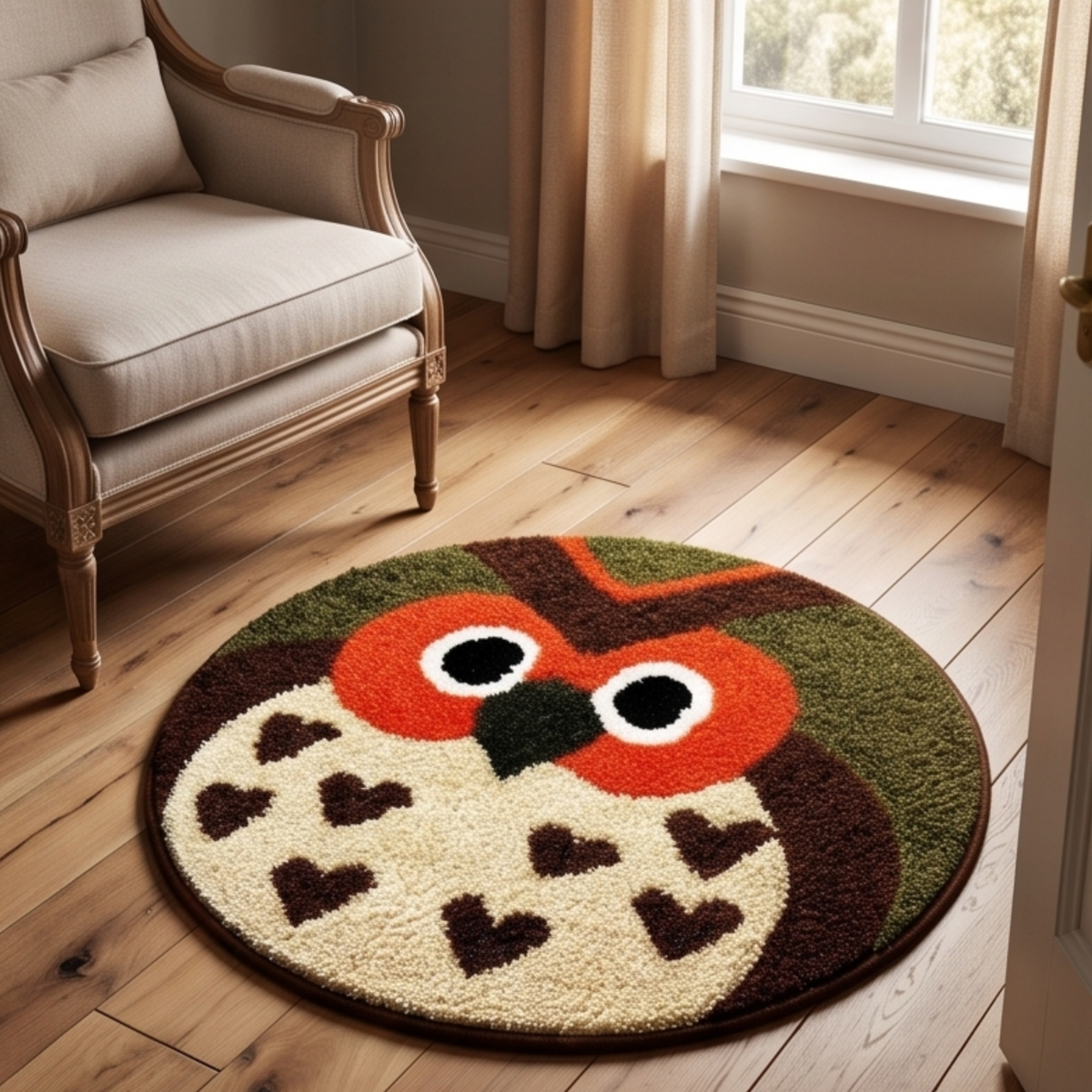 Parish Handlooms Cotton Owl & Lion Design Door & Floor Mats @ 999