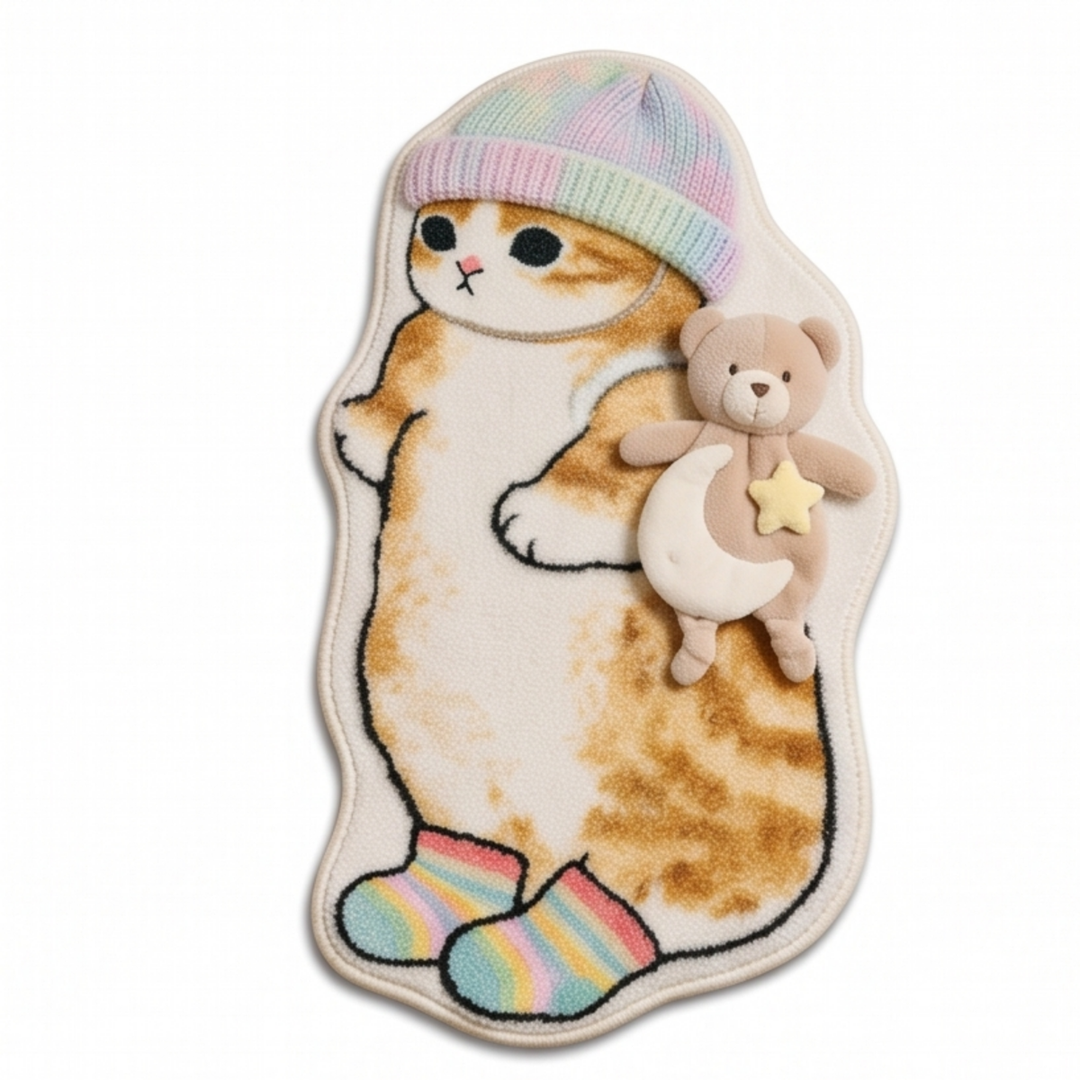 Parish Handlooms Cotton Cute Cat Design Door & Floor Mat