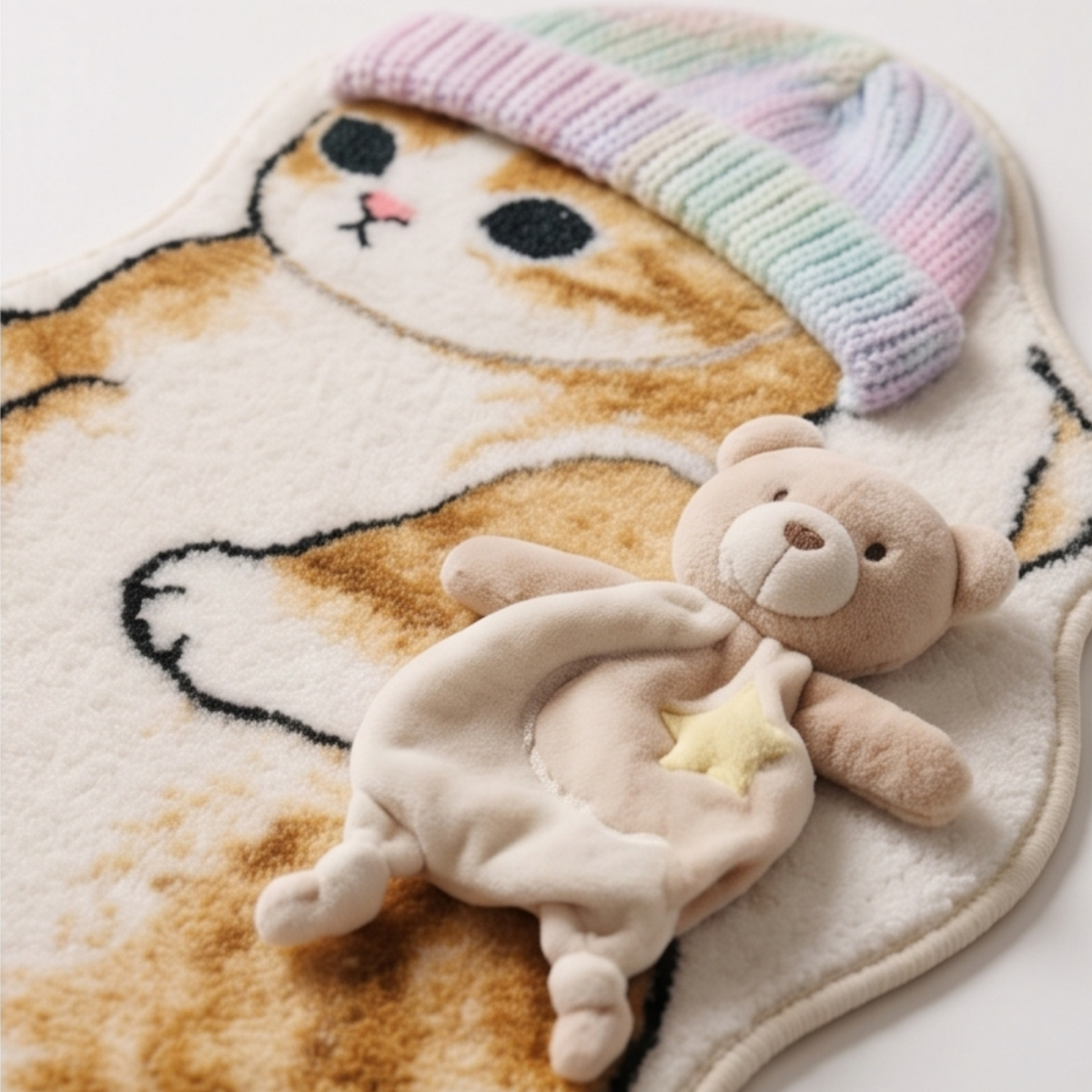 Parish Handlooms Cotton Cute Cat Design Door & Floor Mat