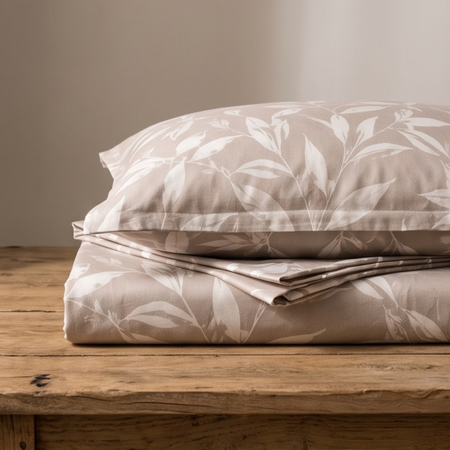 Parish Handlooms Cotton Double Fitted (Elastic) 210 TC Printed 1 Summer Bedsheet with 2 Pillow Covers