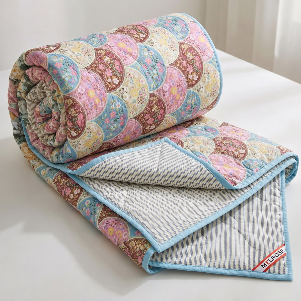 Parish Handlooms Floral Double Comforter for Mild Winter