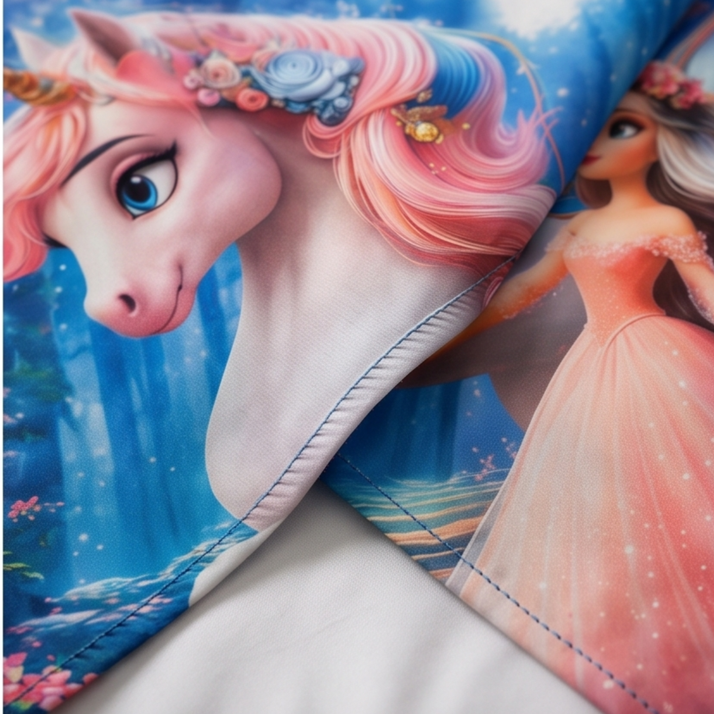 Parish Handlooms Cotton Double Flat 210 TC Cartoon 1 Summer Bedsheet with 2 Pillow Covers