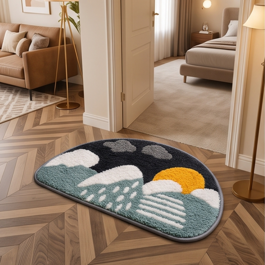 Parish Handlooms Cotton Cloud Design Door & Floor Mat
