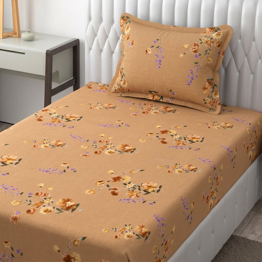 Parish Handlooms Cotton Single Flat 200 TC Printed 1 Summer Bedsheet