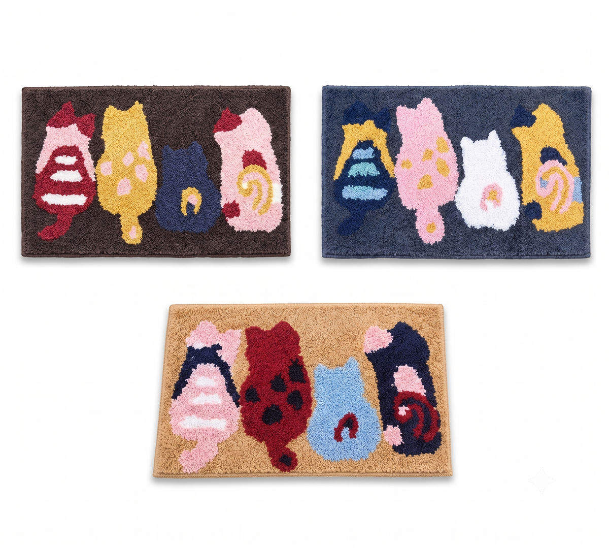 Parish Handlooms 3 Cotton Cats Door & Floor Mat @ 699